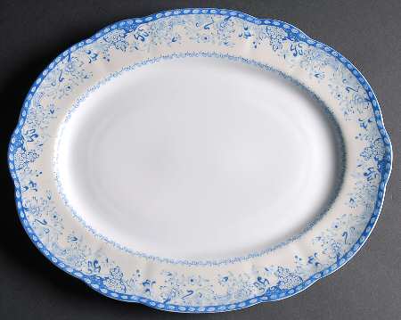 Virginia Blue 14" Oval Serving Platter