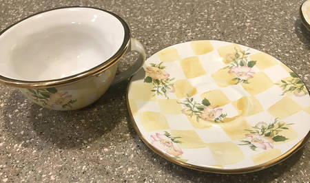 Lemon Curd Flat Cup & Saucer Set