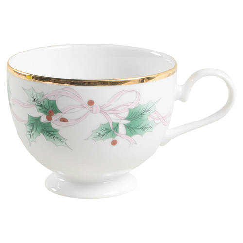 Christmas Holly Footed Cup