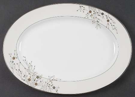 Imperial Blossom 14" Oval Serving Platter