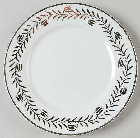Golden Wreath Salad Plate