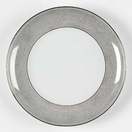 Platinum Shimmer Accent Salad Plate