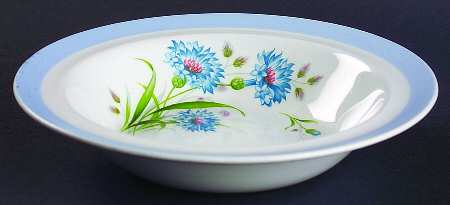 Cornflower Rim Cereal Bowl
