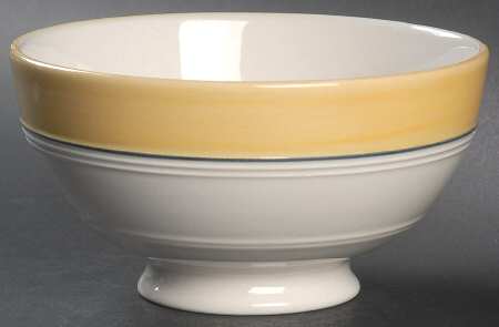 Canary Banded Bistro Soup/Cereal Bowl