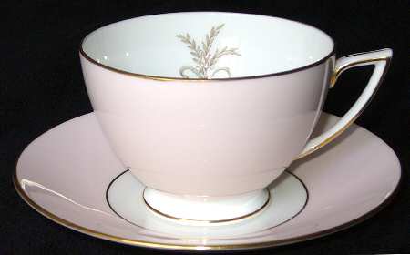 Ardsley Pink Footed Cup & Saucer Set