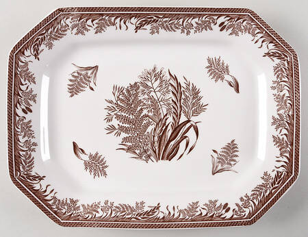 Danish Fern 12" Oval Serving Platter