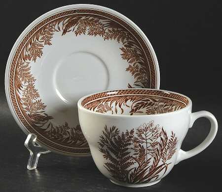 Danish Fern Breakfast Cup & Saucer Set