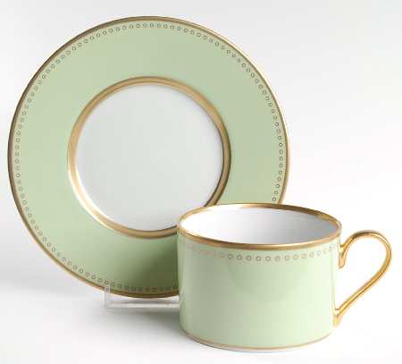 Carolina Verde Flat Cup & Saucer Set