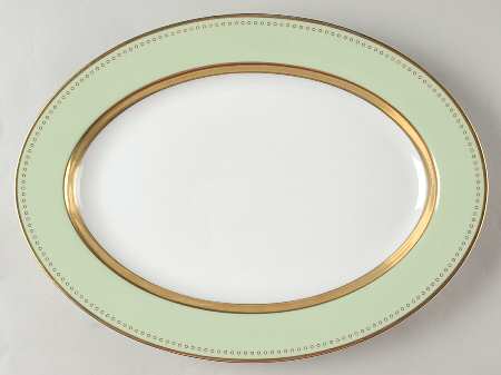 Carolina Verde 14" Oval Serving Platter