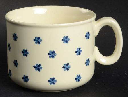 Tapestry Blue Flat Cup