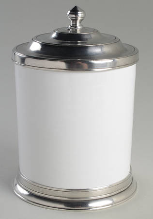 Convivio White Small Canister & Lid