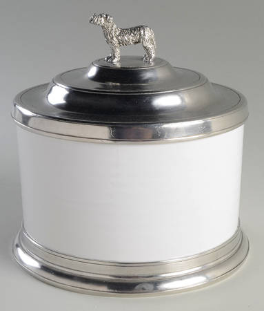Convivio White Cookie Jar & Lid