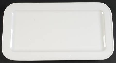 Convivio White 13" Rectangular Tray