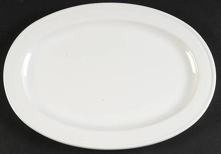 Convivio White 9" Oval Serving Platter