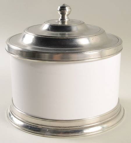 Convivio White Cookie Jar & Lid