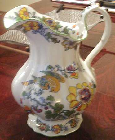 Bow (Green Trim) Large Pitcher