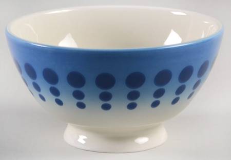 Lorraine Stencil Footed Bowl