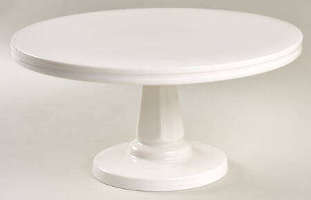 Whiteware (Serveware) 10" Diameter Square Pedestal Cake Stand
