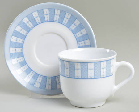Garden Trellis Flat Cup & Saucer Set