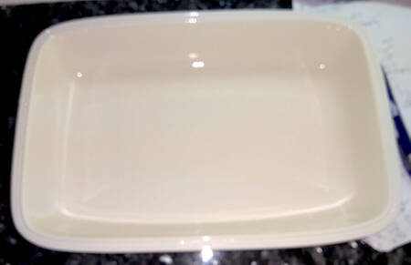 MTW12 Ivory 11" Rectangular Baker