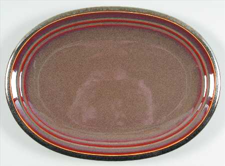Mira Amber 14" Oval Serving Platter