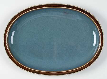 Blue Finn 13" Oval Serving Platter