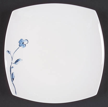 Wispy Floral Square Salad Plate