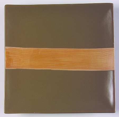 Bamboo Green Square Salad Plate