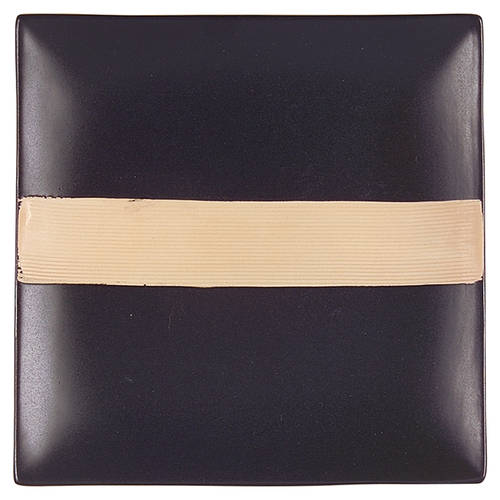 Bamboo Black Square Salad Plate