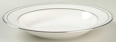 Chelsea Platinum Large Rim Soup Bowl