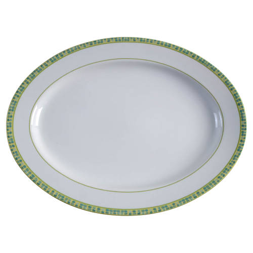 Garden Toscana Mosaic 15" Oval Serving Platter
