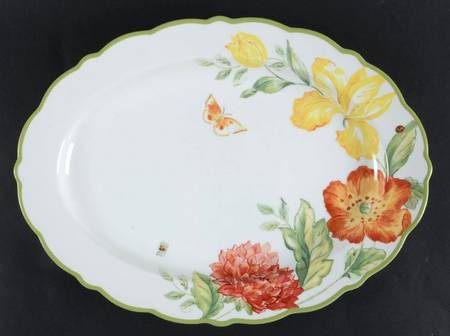 Garden Toscana Mosaic 15" Oval Serving Platter