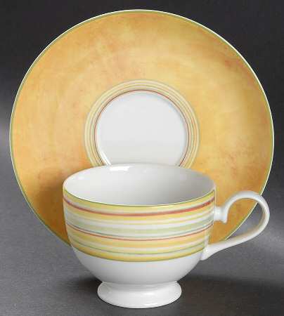 Garden Toscana Sole Footed Cup & Saucer Set