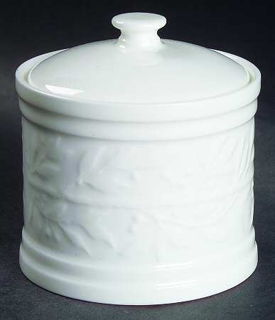 Laurel Sprig Sugar Bowl & Lid