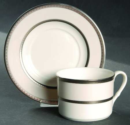 Sophia Ivory Flat Cup & Saucer Set