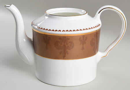 Damask Copper Teapot No Lid