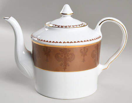 Damask Copper Teapot & Lid