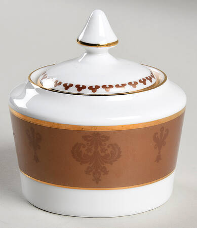 Damask Copper Sugar Bowl & Lid
