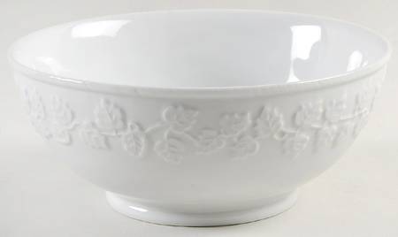Embossed Leaf 8" Round Vegetable Bowl