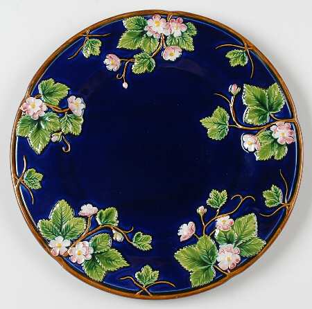 Cobalt Blossom Salad/Dessert Plate