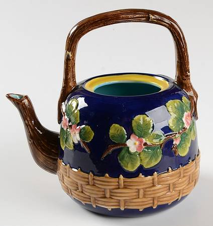 Cobalt Blossom Teapot No Lid