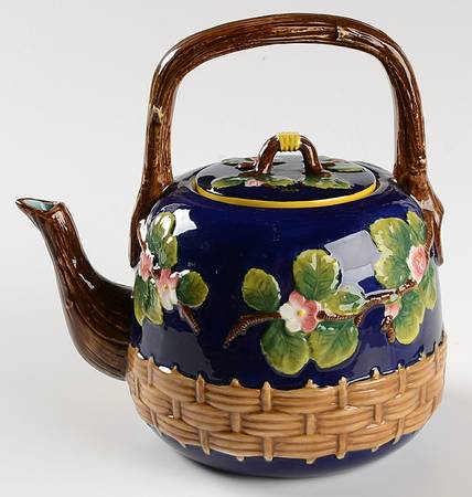 Cobalt Blossom Teapot & Lid