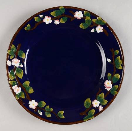 Cobalt Blossom Dinner Plate