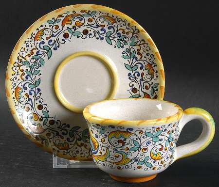 MC62 Flat Demitasse Cup & Saucer Set