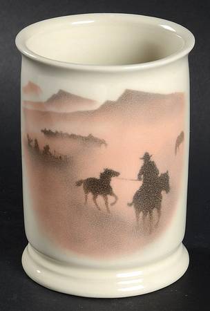 Montana Traditions China Bathroom Tumbler