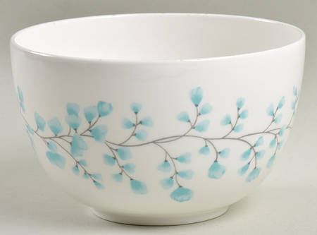 Maidenhair Fern Blue Soup/Cereal Bowl