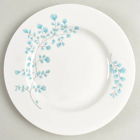 Maidenhair Fern Blue Salad/Dessert Plate