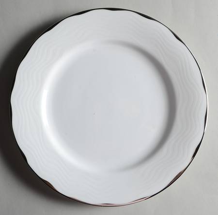 Merry White Dinner Plate