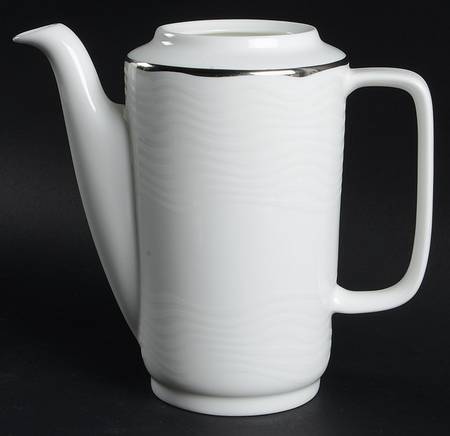 Merry White Coffee Pot No Lid
