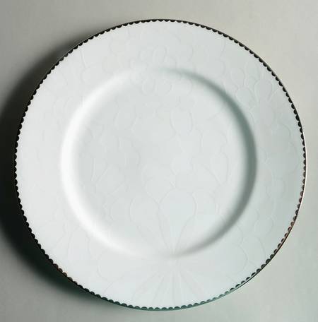 Merry White 12" Chop Plate (Round Platter)